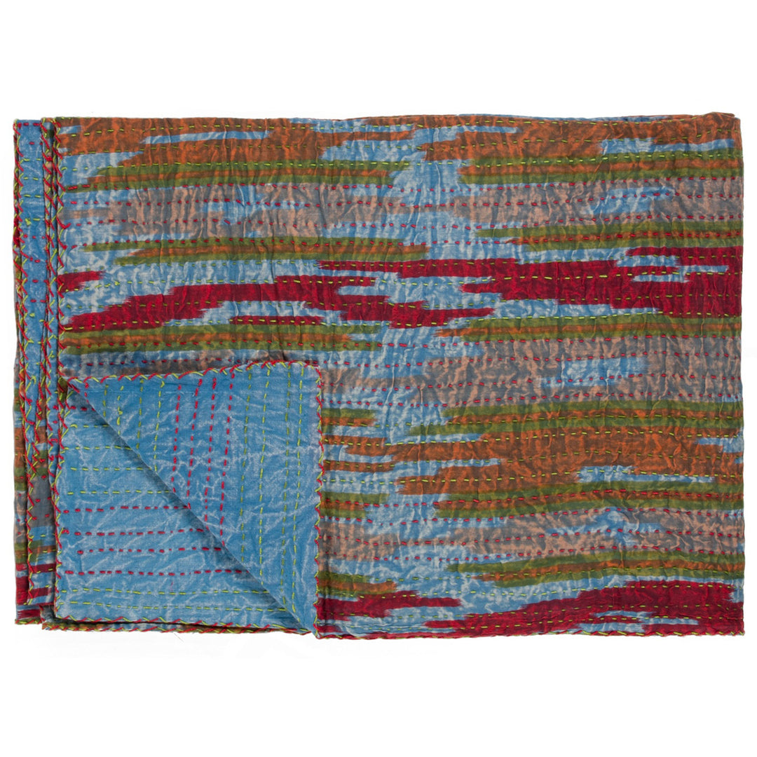 Taj Hotel  Kantha Cotton Throw  50"x70"  2 Image 4