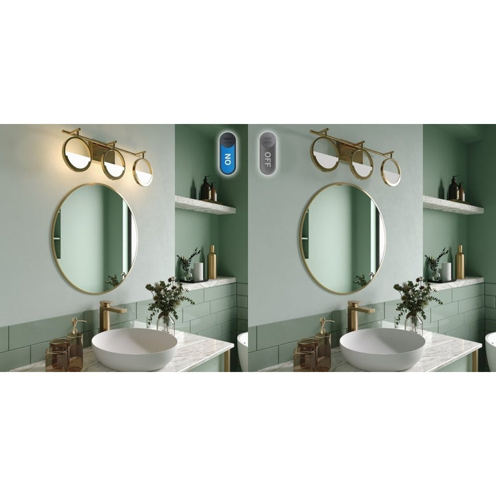 ExBrite TRIO LED Vanity Light Gold Modern Design Dimmable Rotatable Heads Eco-Friendly Image 9