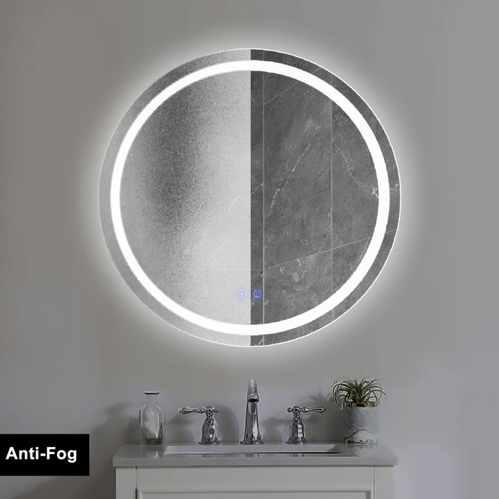 Halo Round Customized Cycle LED Bathroom Mirror Image 11