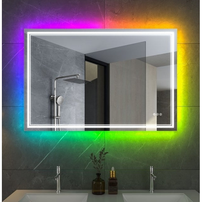 Linea Customized Rectangle LED Bathroom Mirror Image 9