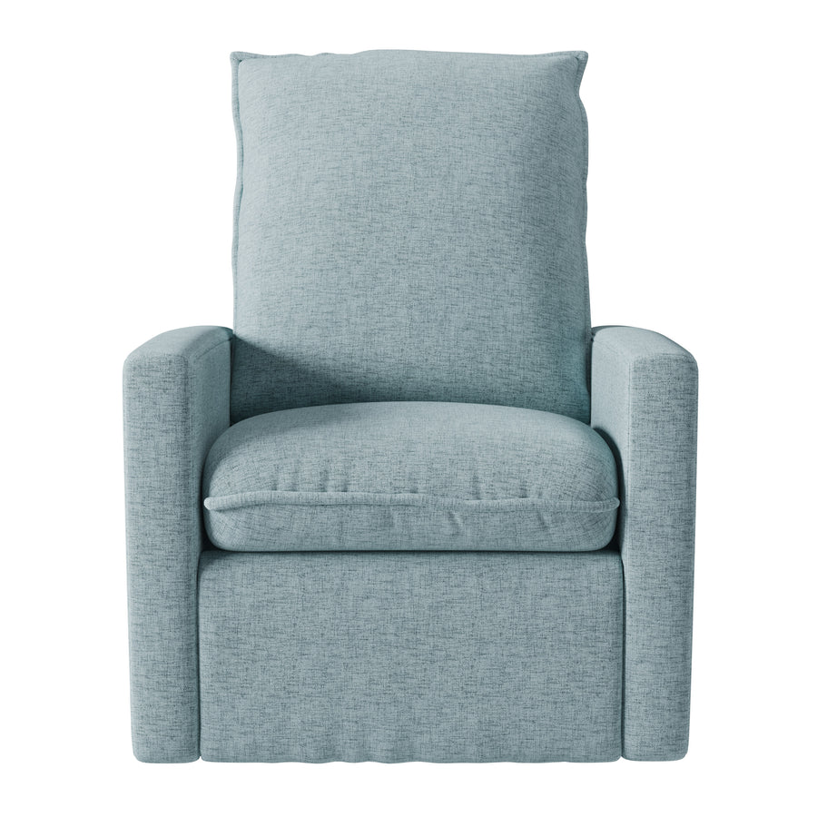 CorLiving Blue Glider Reclining Chair Image 1