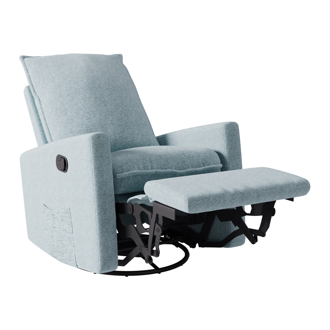 CorLiving Blue Glider Reclining Chair Image 3