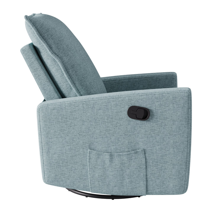 CorLiving Blue Glider Reclining Chair Image 4