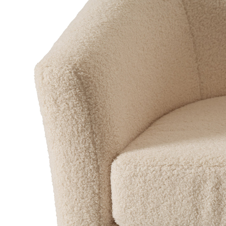 CorLiving Boucle Barrel Chair Image 5