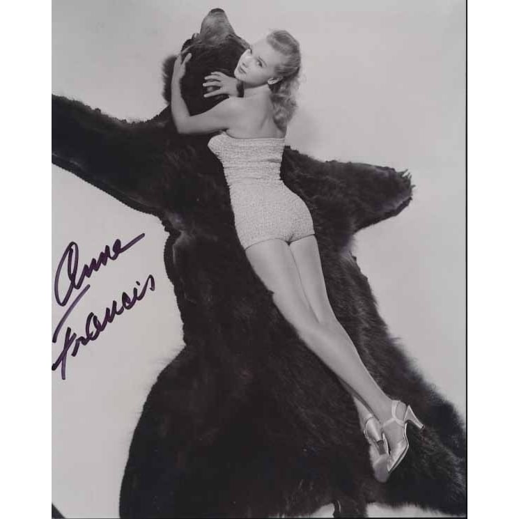 Anne Francis - Bear Rug Signed Photo Print (8 x 10) - Item DAP11232 Image 1