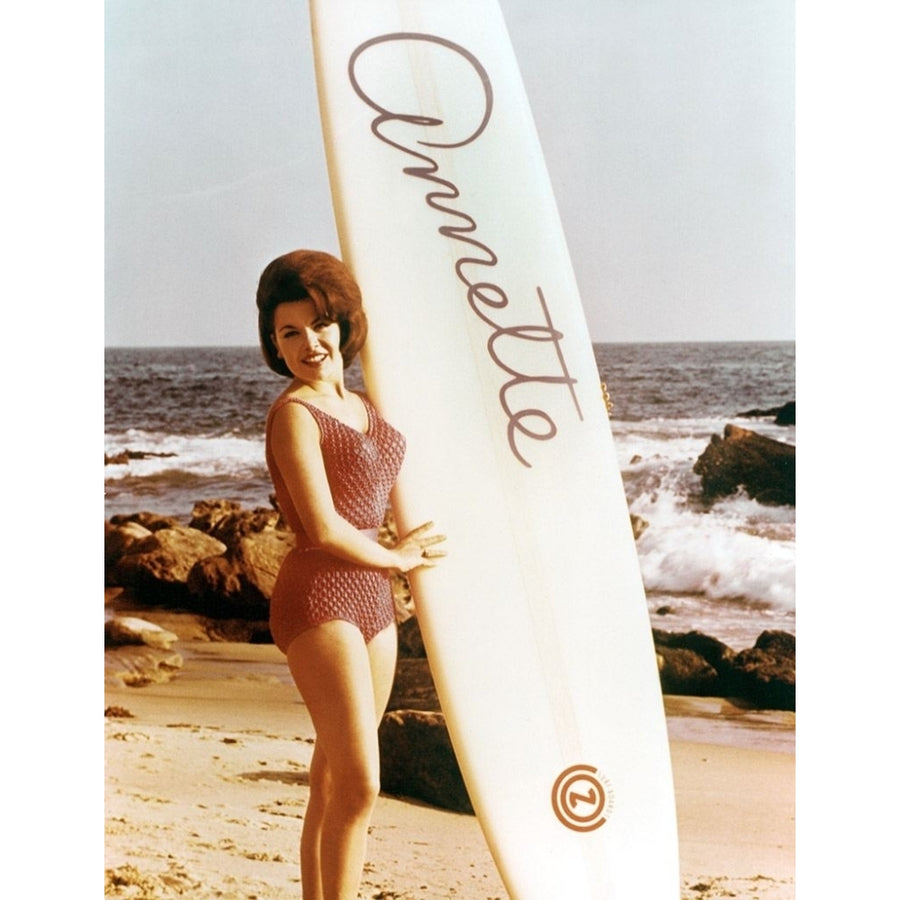 Annette Funicello - Surf Board Photo Print (8 x 10) - Item DAP11369 Image 1