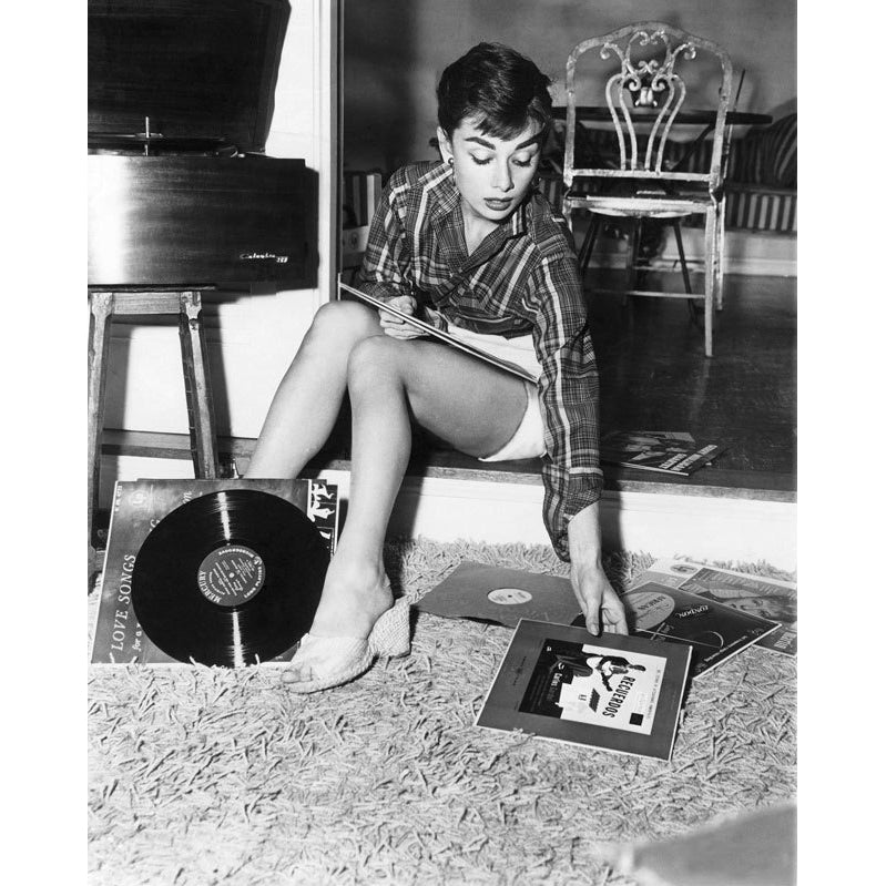 Audrey Hepburn - Records Photo Print (8 x 10) - Item DAP11637 Image 1