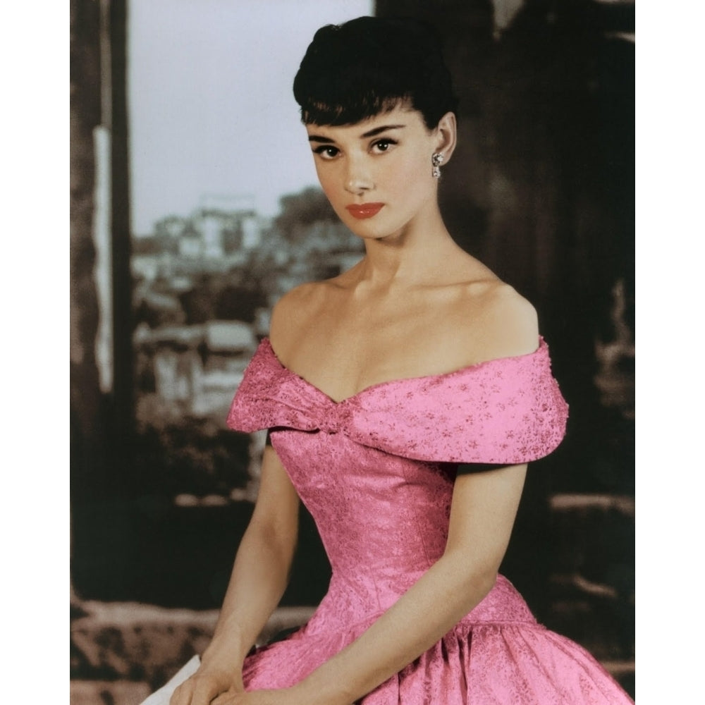 Audrey Hepburn - Pink Dress Photo Print (8 x 10) - Item DAP11593 Image 1