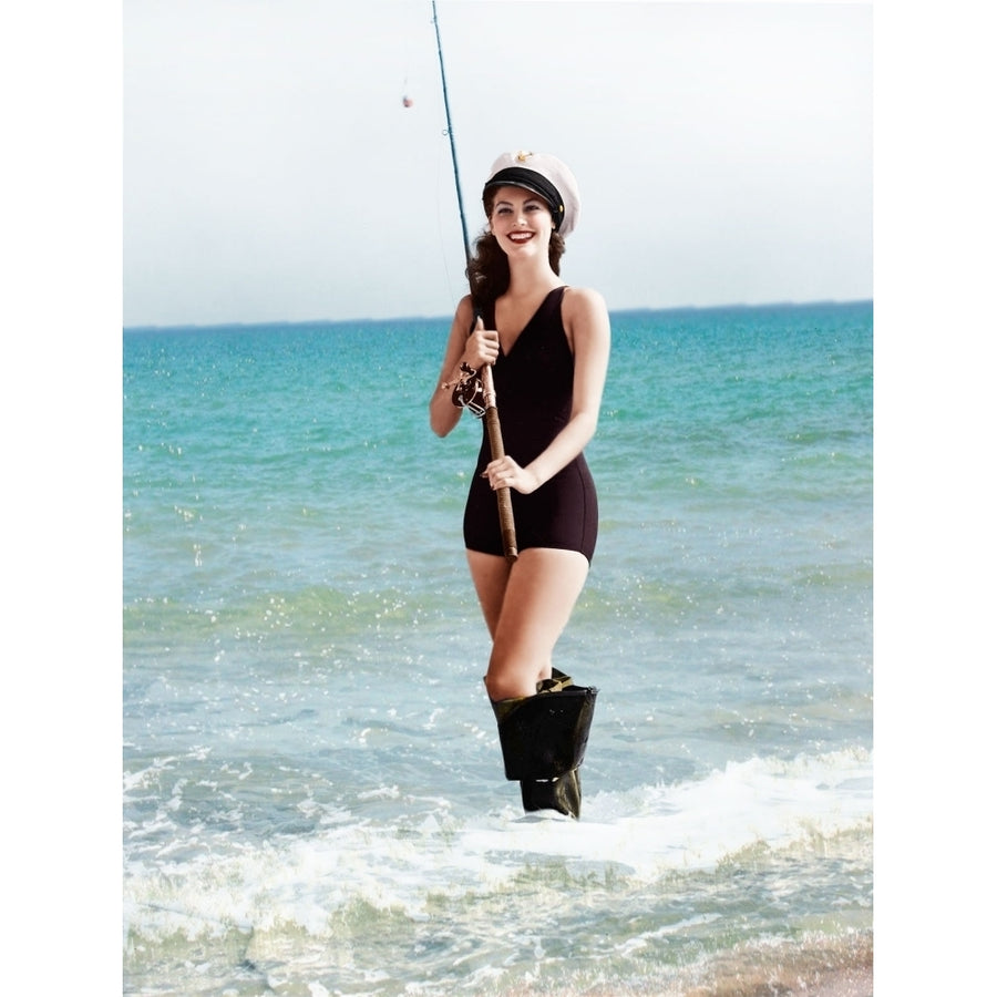 Ava Gardner - Fishing 2 Photo Print (8 x 10) - Item DAP11966 Image 1