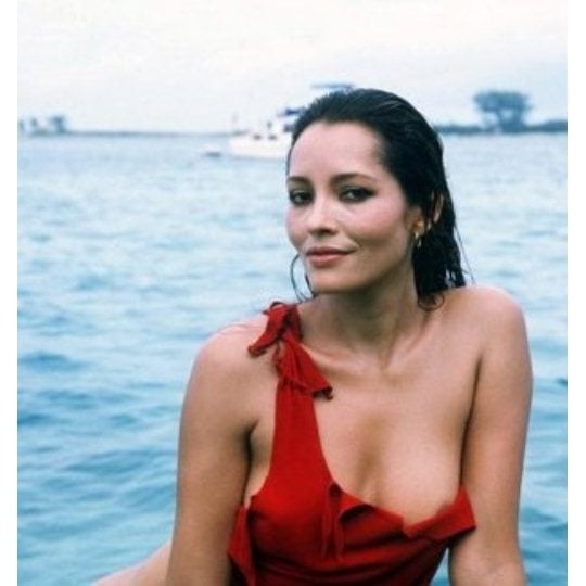 Barbara Carrera - Red Outfit Photo Print (8 x 10) - Item DAP12159 Image 1