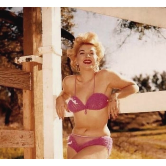 Barbara Nichols - Pink Bikini Photo Print (10 x 8) - Item DAP12412 Image 1