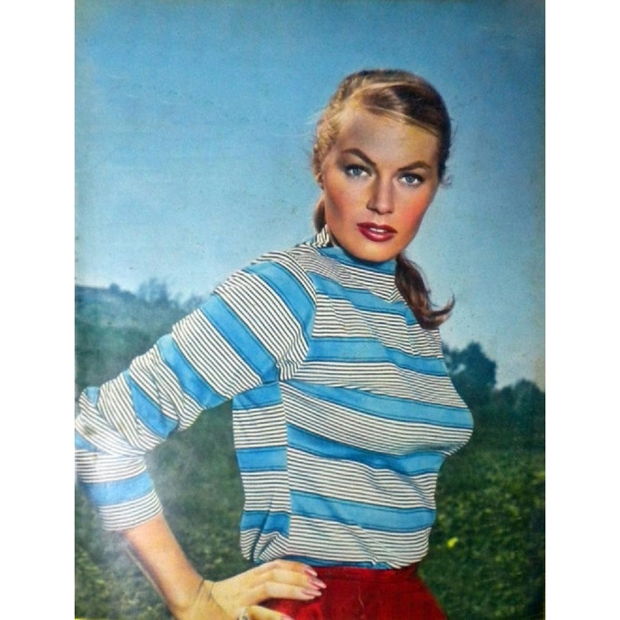 Anita Ekberg - Blue Stripes Photo Print (8 x 10) - Item DAP1395 Image 1