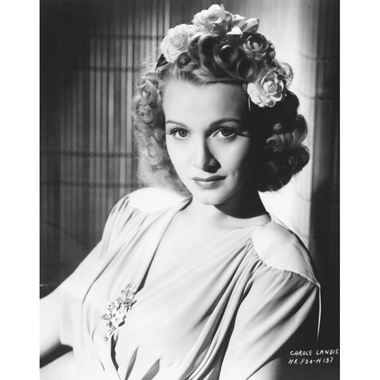 Carole Landis - flowers in hair Photo Print (8 x 10) - Item DAP14386 Image 1