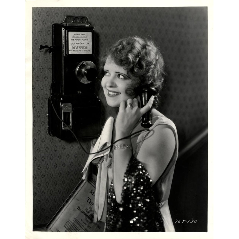 Clara Bow - Telephone Photo Print (8 x 10) - Item DAP15218 Image 1