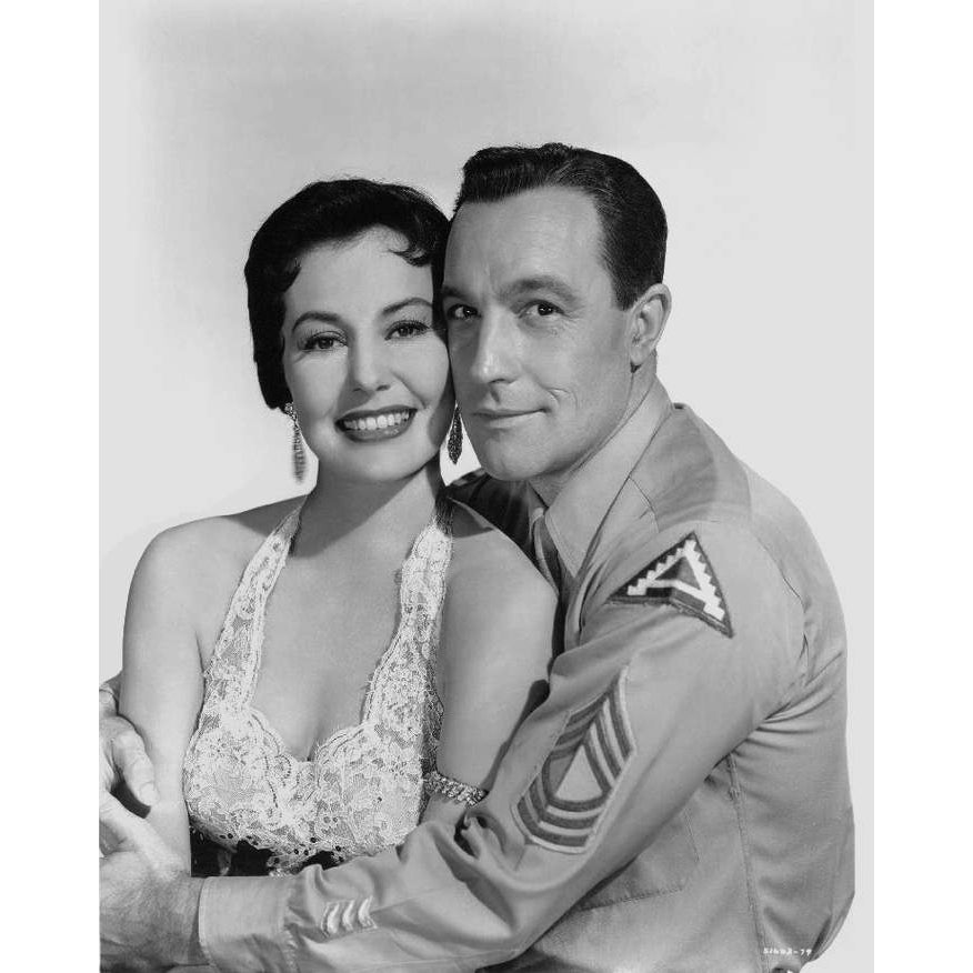 Cyd Charisse - with Gene Kelly in uniform Photo Print (8 x 10) - Item DAP15862 Image 1