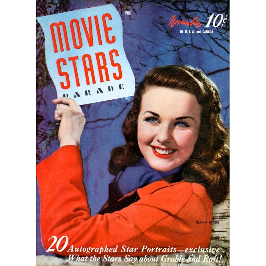 Deanna Durbin - Movie Stars Parade Magazine Cover Photo Print (8 x 10) - Item DAP16228 Image 1