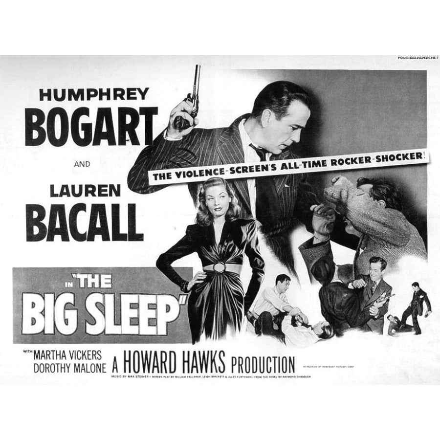 Humphrey Bogart and Lauren Bacall - The Big Sleep Cover Photo Print (10 x 8) - Item DAP17295 Image 1