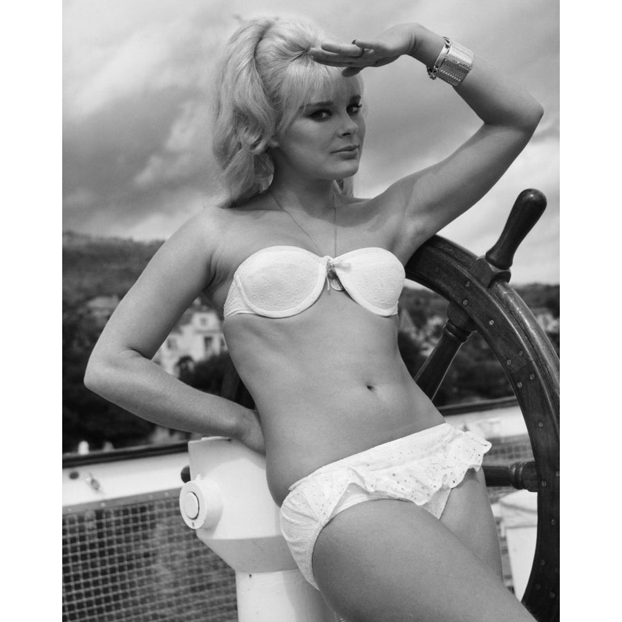 Elke Sommer - With Boats Wheel Photo Print (8 x 10) - Item DAP17946 Image 1