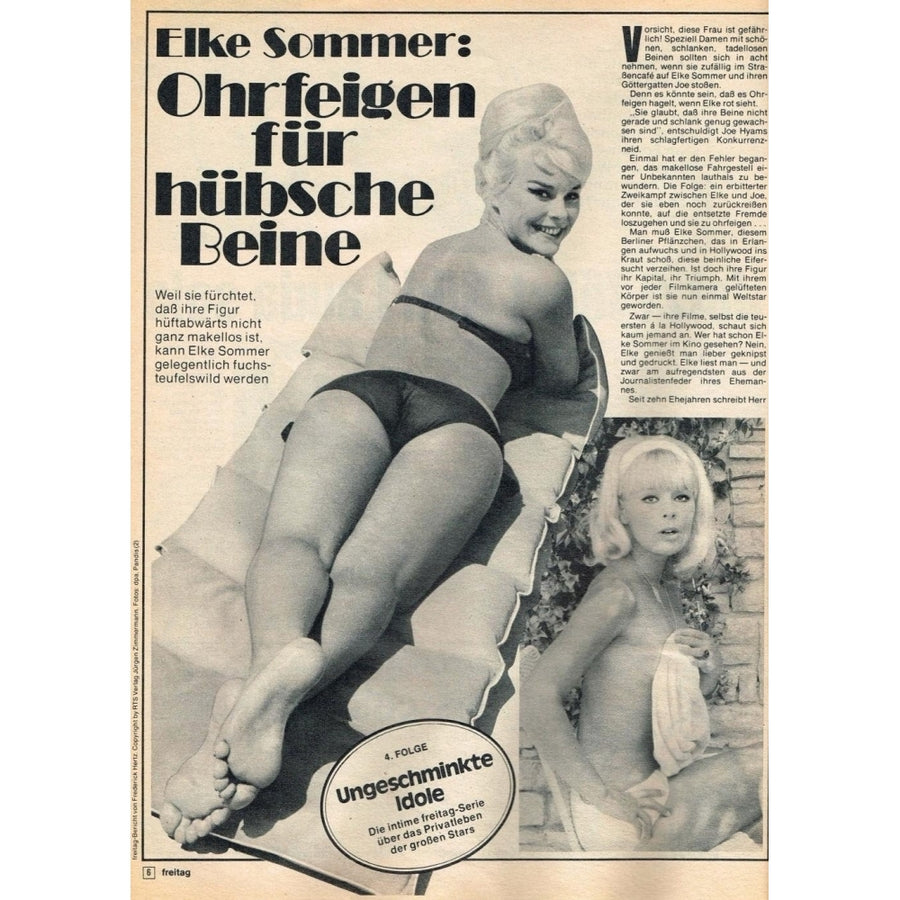 Elke Sommer - German Ad Photo Print (8 x 10) - Item DAP18052 Image 1