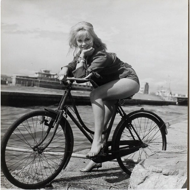 Elke Sommer - Riding Bike Photo Print (8 x 10) - Item DAP18095 Image 1