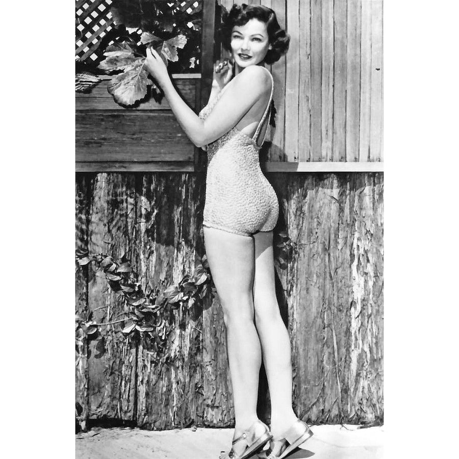 Gene Tierney - Holding Leaves through Farmhouse Window Photo Print (8 x 10) - Item DAP18163 Image 1