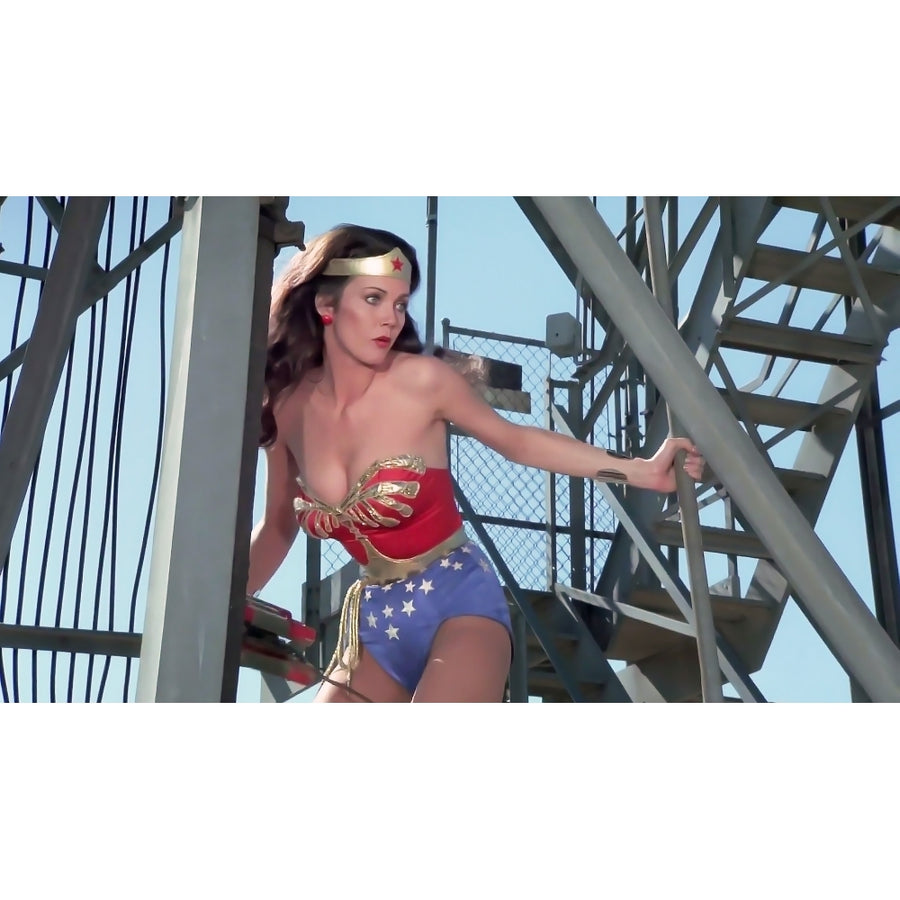 Lynda Carter - Wonder Woman on Staircase Photo Print (10 x 8) - Item DAP18758 Image 1