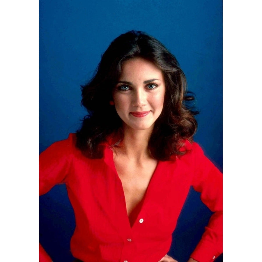 Lynda Carter - Red Button Up Shirt Photo Print (8 x 10) - Item DAP18771 Image 1