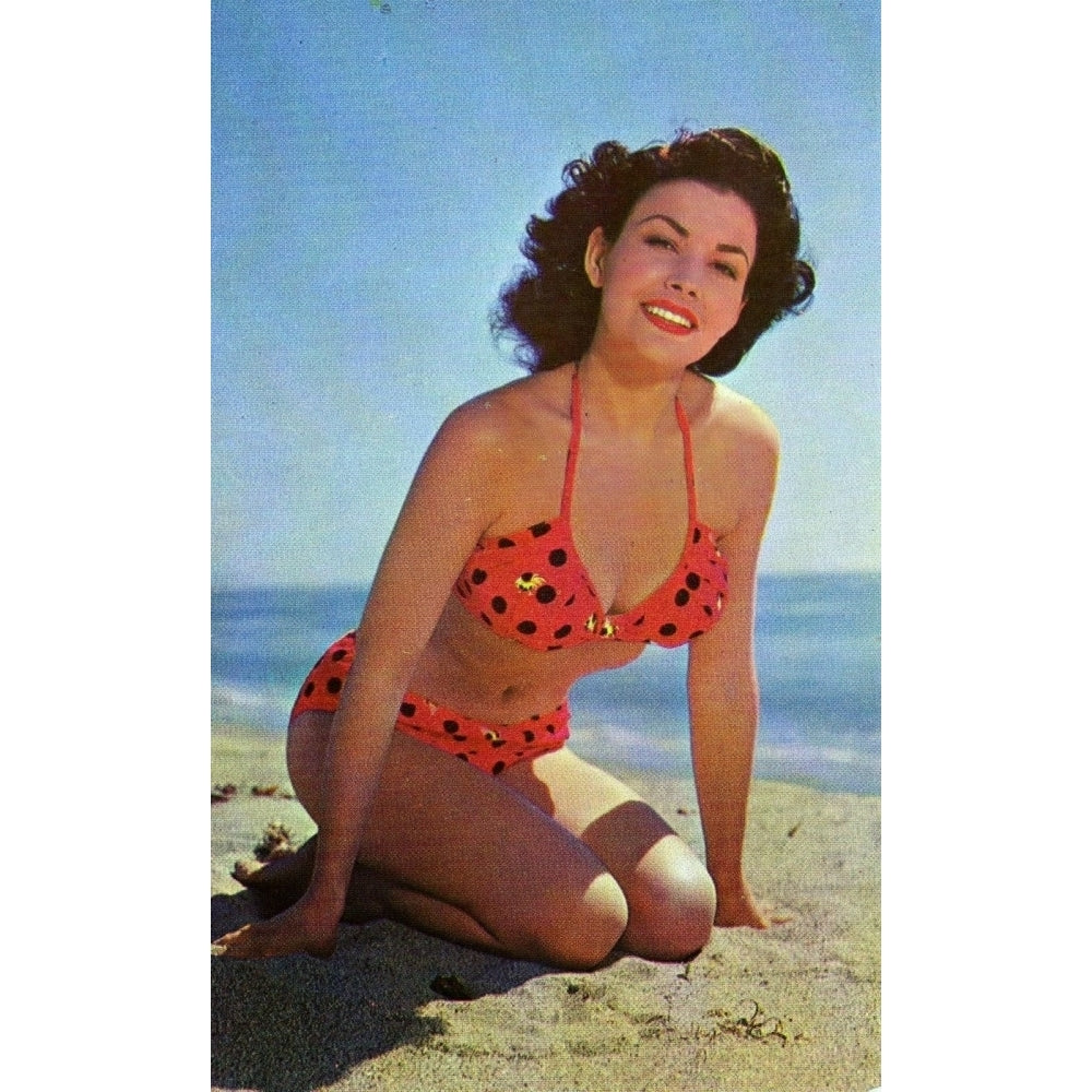 Mara Corday - Red and Black Bikini Photo Print (8 x 10) - Item DAP18807 Image 1