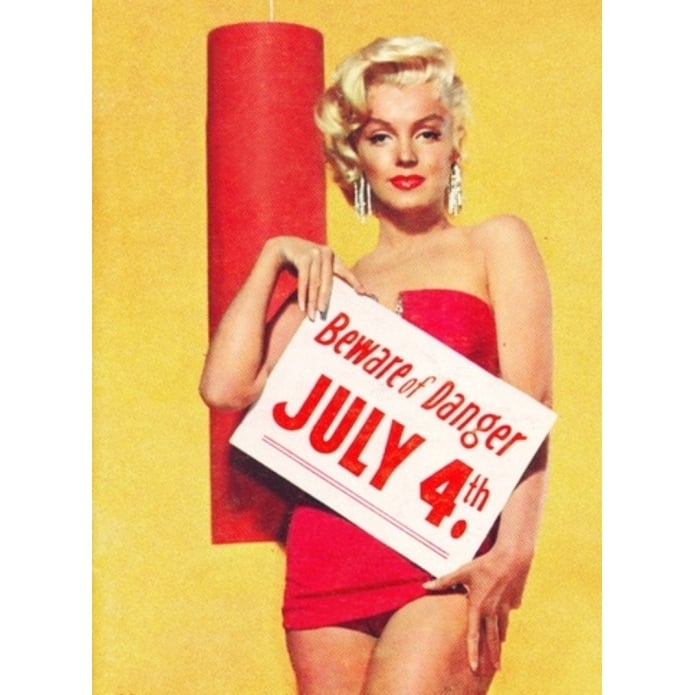 Marilyn Monroe - Beware of Danger July 4th Photo Print (8 x 10) - Item DAP18826 Image 1