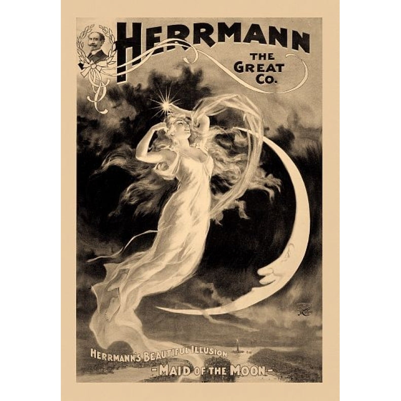 Herrmann The Great Maid Of The Moon Magic Poster Print (24 x 36) Image 1