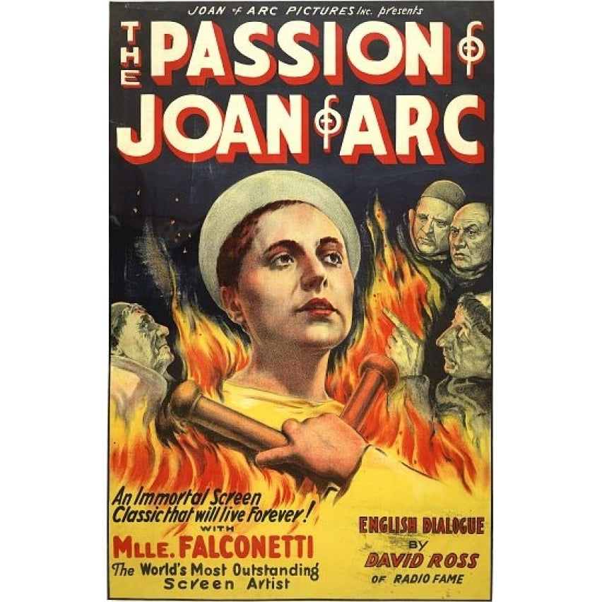 The Passion Of Joan Of Arc Vintage Movie Poster Print (18 x 24) Image 1