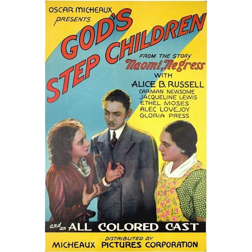 Gods Step Children Oscar Micheaux Vintage Movie Poster Print (18 x 24) Image 1