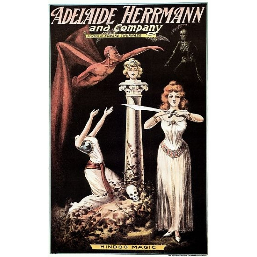 Adelaide Herrmann Hindoo Magic Poster Print (18 x 24) Image 1