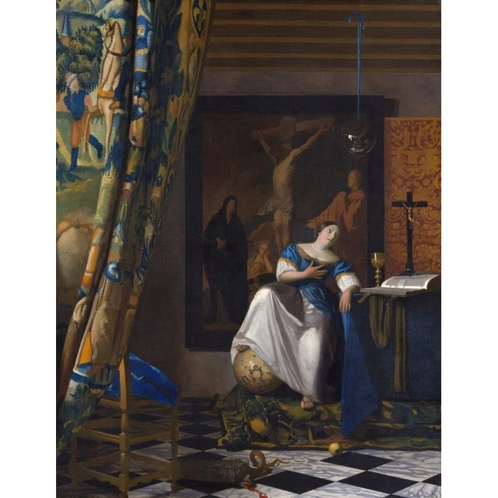 The Allegory Of The Faith Poster Print by Johannes Vermeer (18 x 24) Image 1