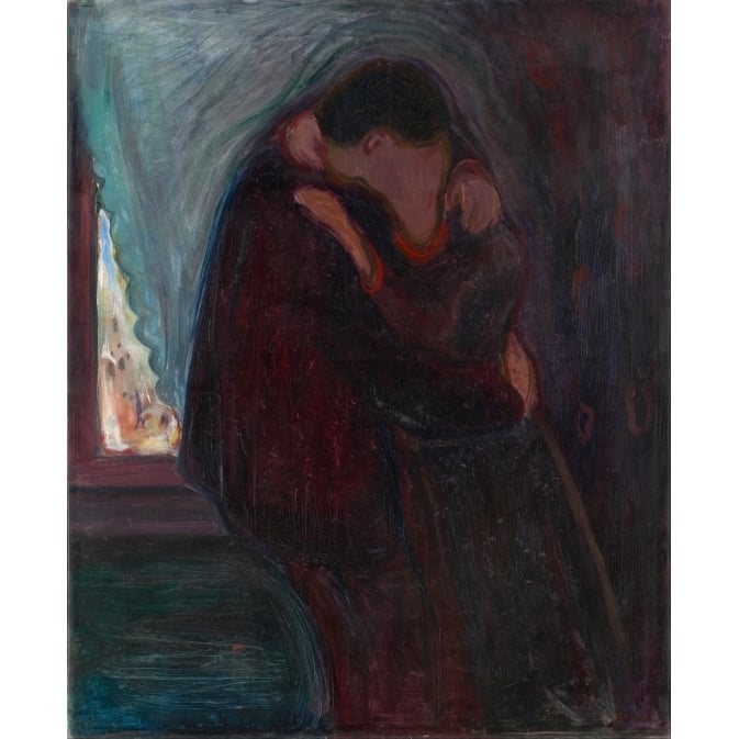 The Kiss Poster Print by Edvard Munch (18 x 24) Image 1