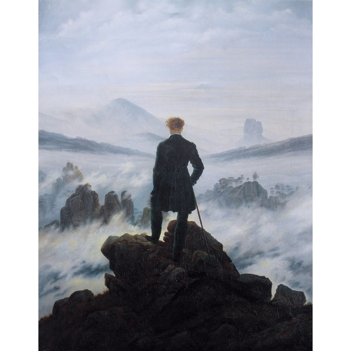 Wanderer Above The Sea Of Fog Poster Print by Caspar David Friedrich (18 x 24) Image 1