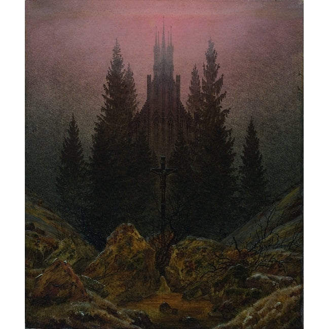 The Cross In The Mountains Poster Print by Caspar David Friedrich (18 x 24) Image 1