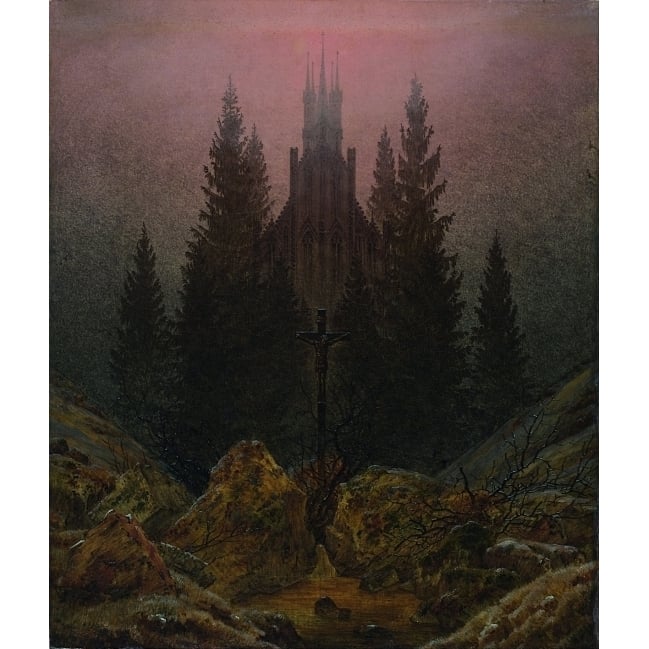 The Cross In The Mountains Poster Print by Caspar David Friedrich (24 x 36) Image 1