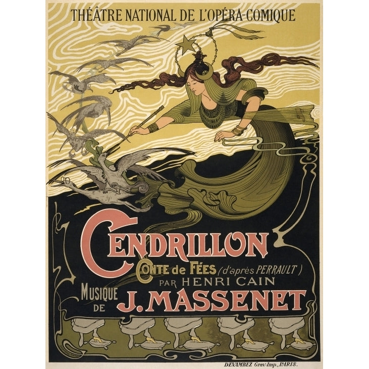 Cinderella Massenet Opera Cendrillon Fairy Godmother. Poster Print (18 x 24) Image 1