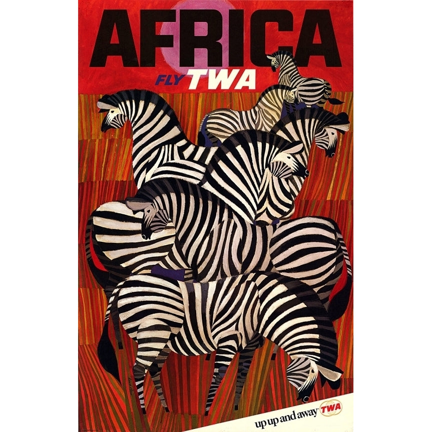 Africa Fly TWA Poster Print (18 x 24) Image 1