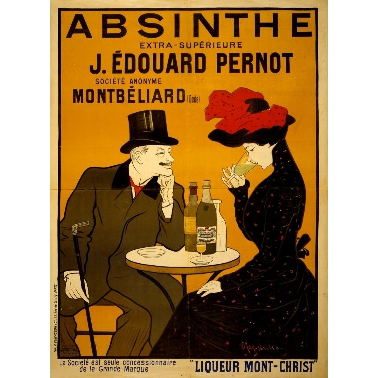 Absinthe Vintage French Liquor Advertising Poster Print (24 x 36) Image 1