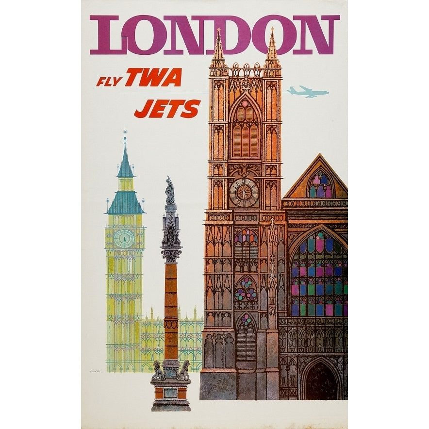 London Fly TWA Jets Poster Print (18 x 24) Image 1