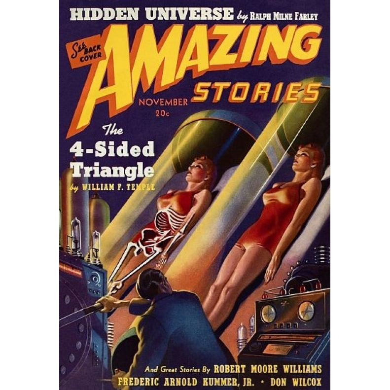 Vintage Sci Fi Amazing Stories - November 20c Poster Print (18 x 24) Image 1