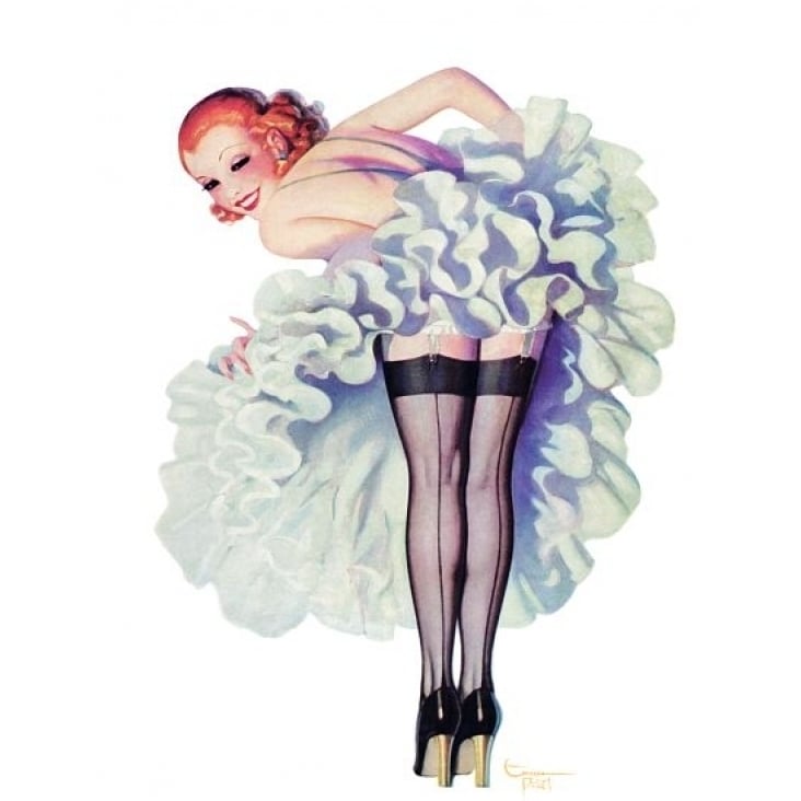 Pin Up Girl Redhead Bending Over Poster Print (24 x 36) Image 1