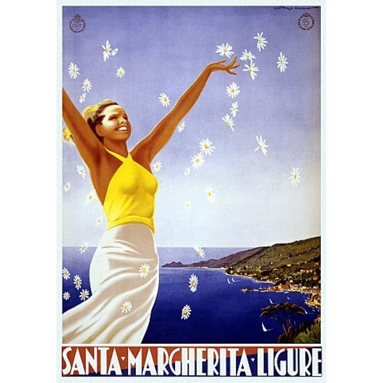 Santa Margherita Ligure Vintage Travel Poster Print (18 x 24) Image 1