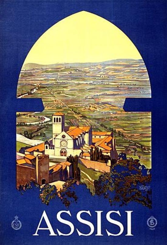 Assisi Italy Travel Poster Print (24 x 36) Image 1