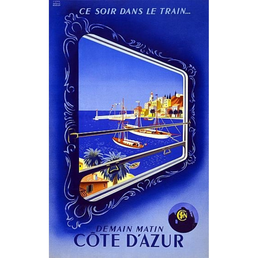 Ce Soir Dans Le Train Demain Matin Cote DAzur Poster Print (24 x 36) Image 1