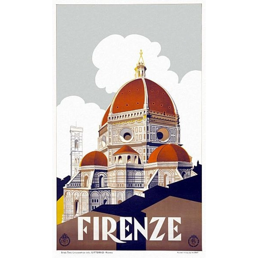 Firenze Florence Italy Travel Poster Print (18 x 24) Image 1