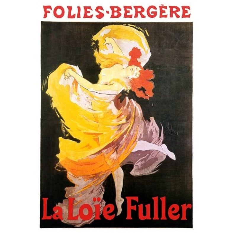 Vintage French Advertising Art Folies Bergere Poster Print (18 x 24) Image 1