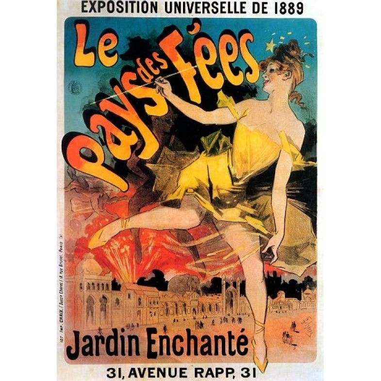 Vintage French Advertising Art Le Pays des Fees Poster Print (24 x 36) Image 1